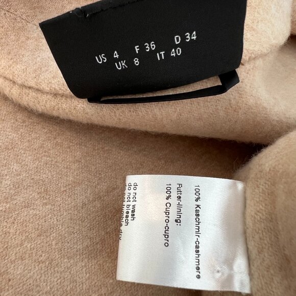 AKRIS CAMEL TAN CASHMERE JACKET SIZE FR 36 / IT 40 / US 4 NWOTS! - Picture 16 of 16